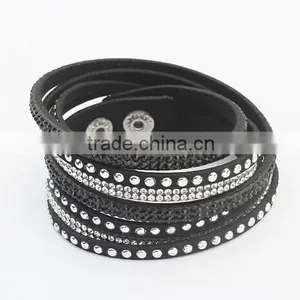 2016 Hot Custom Good Quality Fashional Multistory Leather Bracelet thumbnail-2