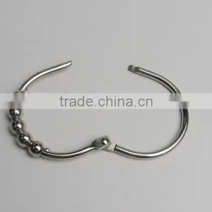Shower Curtain Hooks With Beads/ High Quality Roller Shower Curtain Rings Shower Curtain Hooks thumbnail-1