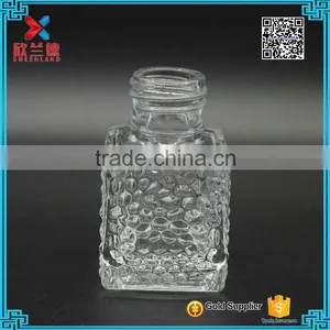 Wholesale Embossed Square Empty Aroma Reed Diffuser Glass Bottle 45ml thumbnail-3