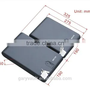 Wholesale- MS120 Micro Vault Portable Fingerprint Biometric Mini Car Gun Pistol Security Storage Portable Steel Safe Box / Vault thumbnail-3