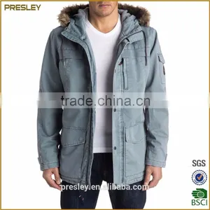 2016 China Manufacturers Custom High Quality Fashion Men Winter Overhead Coat Outdoor Jacket thumbnail-1