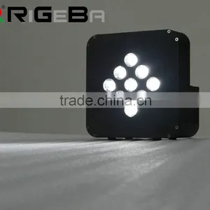 RIGEBA NEW HOT SELLING 9*10W RGB 3 IN 1 Wireless Battery Led Flat Par Can thumbnail-6