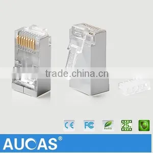 Best Price Network Cable FTP Cat6 Plug RJ45 Connector Male PCB Connector Shielded Hot Sell thumbnail-4