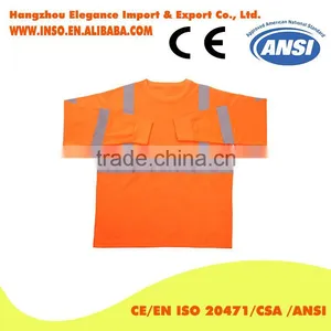 Safety Orange Long Sleeve Shirts Safety hi Vis Fluorescent Safety t Shirts thumbnail-1
