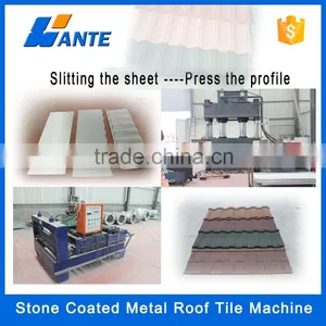High Quality Aluminum Zinc Plate Colorful Stone Coated Metal Roof Tile Machine, Durability Corrugated Building Materials Quality Choice thumbnail-4