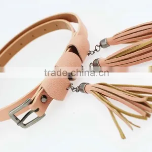 Women's Fashion Tassel Belt With High Quality pu Leather & Folk Tassels thumbnail-3