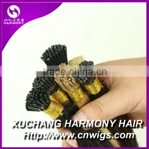 GREAT QUALITY European i Tip Human Hair Extension Pre Bonded thumbnail-5
