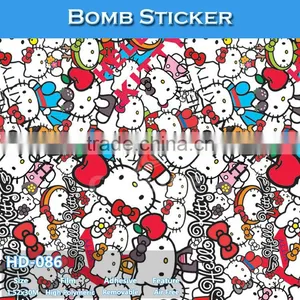 HD-083 Air Bubble Free High Definition Car Body Wrapping Film Design Bomb Sticker thumbnail-4