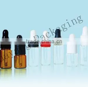 Small Tube Glass Bottle Little Glass Bottle,perfumer Medicine Bottle With Cap thumbnail-1