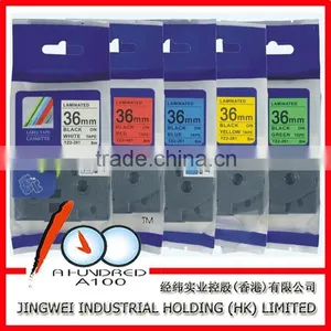 Compatible Brother P-touch Printer TZe-521,TZe-531,TZe-541 Black on Blue Laminated Label Ribbon thumbnail-4