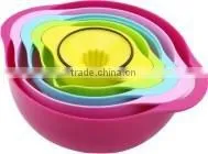 FDA Grade Rainbow Kitchen Food Prep Set and Mixing Bowl and Basket thumbnail-3