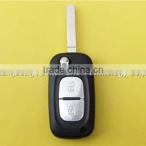 Hot Sell Renault 2 Button Remote Car Key Shell Flip Key Cover Case thumbnail-2