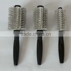Professional Wooden Hair Brush Aluminum Barrel With Nylon thumbnail-1