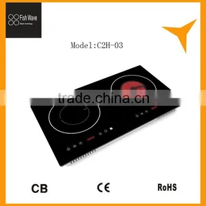 2 Burner Induction Cooker Ceramic Plate Ceramic Chinese Kitchen Equipment Vietnam Style thumbnail-1