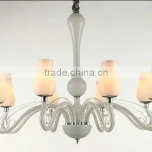2015 New Modern Design White Crystal Chandelier thumbnail-6