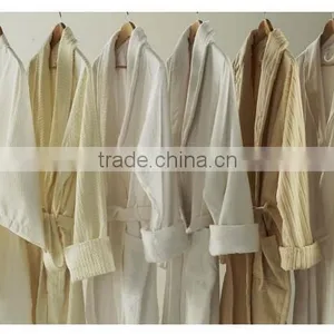 Hotel Bathrobe Such as Waffle Bathrobe Velour Bathrobe Microfiber Bathrobe thumbnail-2