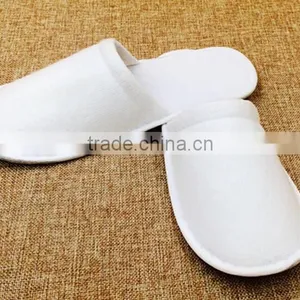 Non-Skid Disposable Slippers Premium Cotton Terry Slippers, Closed Toe thumbnail-1