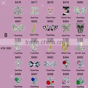 2016 Fashion 3D Nail Art Tips Decoration Alloy Nail Jewelry Glitter Rhinestone thumbnail-5