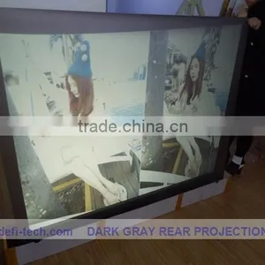 Dark Grey Color Projection Screen Fabric ,holographic Projection Screen for Window Advertisig!! thumbnail-1