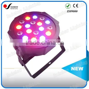 Super Brightness Pro 18pcs 1W RGBW (4in1) Flat LED Par Light With 100000 Hours Life Span thumbnail-1