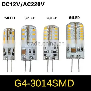 SMD 3014 G4 3W 4W 5W 6W LED Crystal Lamp Light DC 12V / AC 220V thumbnail-1