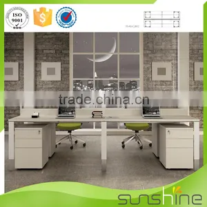 YS-SW03 Standard Sizes Of Workstation Furniture 4 Seats Laptop Desk Guangzhou Office Furniture Manufacturers thumbnail-4