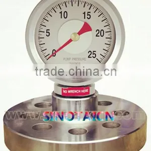 Hot Selling!! Oil Well Drilling Mud Pump Flanged Pressure Gauge thumbnail-1