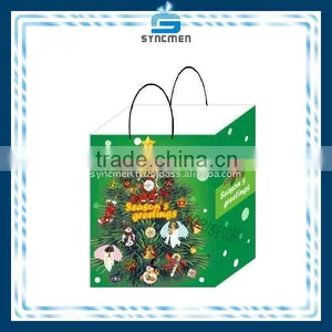 Christmas Kraft Paper / Art Paper Paper Bag Supplier thumbnail-1