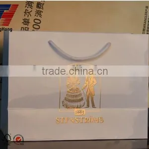 Matte Lamination and Hot Stamping Good Quality Shopping Paper Bag With Handles thumbnail-1