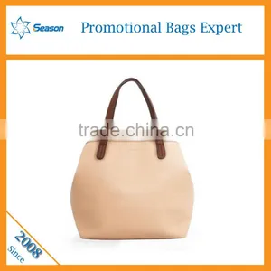 Simple Women Pu Tote Bag for Shopping Wholesale Handbag China thumbnail-3