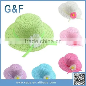 Curve Brim Straw Boater Hat Wholesale thumbnail-1