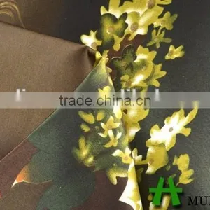 Shaoxing Textile Polyester 50D Floral Satin Dress Fabric/ Satin Nightwear Fabric thumbnail-4