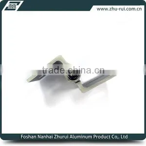 Anodized Silver Aluminum Glass Door Window Furniture Hinges/die Casting Aluminum Furniture Hinges thumbnail-2