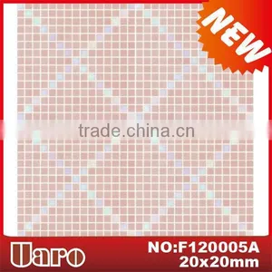Pink Geometrical Line Design Mosaic Mural/glass Mosaic Pattern thumbnail-1
