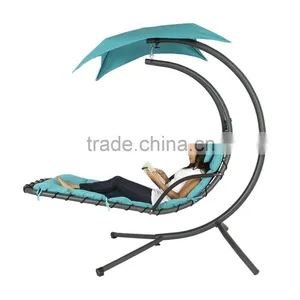 Outdoor Canopy Reclining Iron Swing thumbnail-2