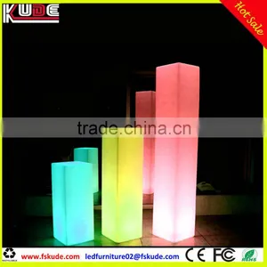 Wedding Decoration RGB Led Light Columns/plastic Square Decorative Lighted Columns for Weddings on Sale thumbnail-1