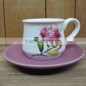 Artistic Ceramic Breakfast Cup and Saucer Set thumbnail-1