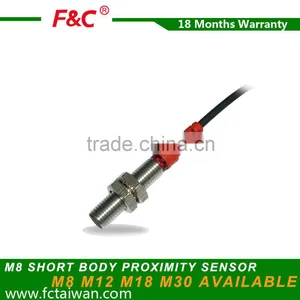 M8* 30mm PNP Shield Inductive Proximity Switch thumbnail-1