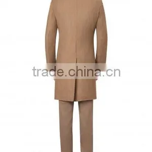 2015 New Style 100% Cashmere Classic Brown Mens Cashmere Coat thumbnail-2