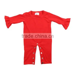 Wholesale Yiwu 2016 Boutique Romper Baby Plain Black Romper Baby Romper thumbnail-2