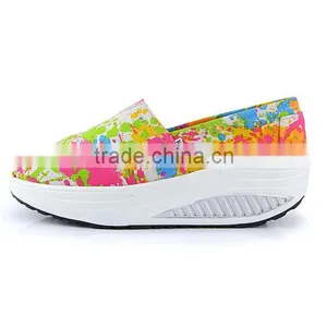 High Heel Canvas Shoes Japan Hot thumbnail-6
