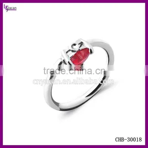 Press Heart Shaped Gem Female Captive Ring thumbnail-1