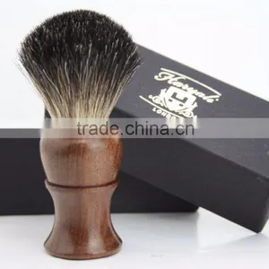 BRAND NEW - 100% PURE BADGER HAIR SHAVING BRUSH - Rose Wood Wooden Brush thumbnail-1