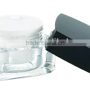 Square Cosmetic Acrylic Cream Jar, Acrylic Container thumbnail-2