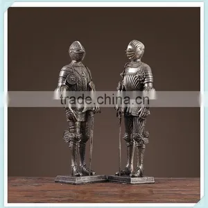 Resin Gothic Armour Knight Figurine Gothic Armour Knight Statue for Home Decoration thumbnail-1