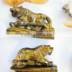 Hot Sell Unique Gemstonestone Animals Sculpture Handicraft Carving Tiger Lion Horse thumbnail-3