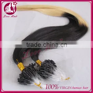 Cheap Micro Ring Loop Hair Extensions 1g Micro Bead Brazilian Hair Extension Double Bead Brazilian Micro Ring Hair Extensio thumbnail-1