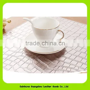 Luxury PU Leather Non-slip Placemat Crocodile Coasters 16019 thumbnail-2