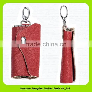 15099 Customer Logo Genuine Leather Key Holder Organizer thumbnail-5