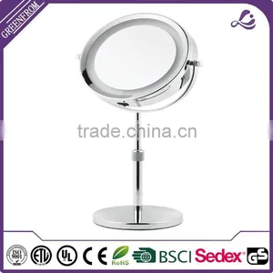 Brand New Chrome Metal Table Top Vanity Mirror thumbnail-2